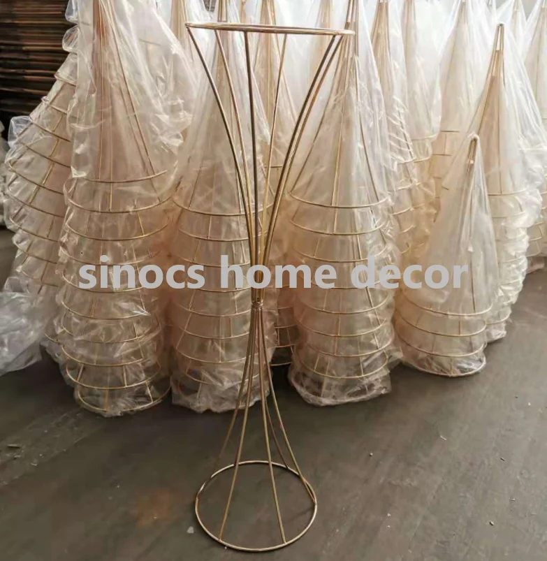Gold Table Centerpiece Other Wedding Decorations Tall metal Flower vase for Wedding Decoration Supplies