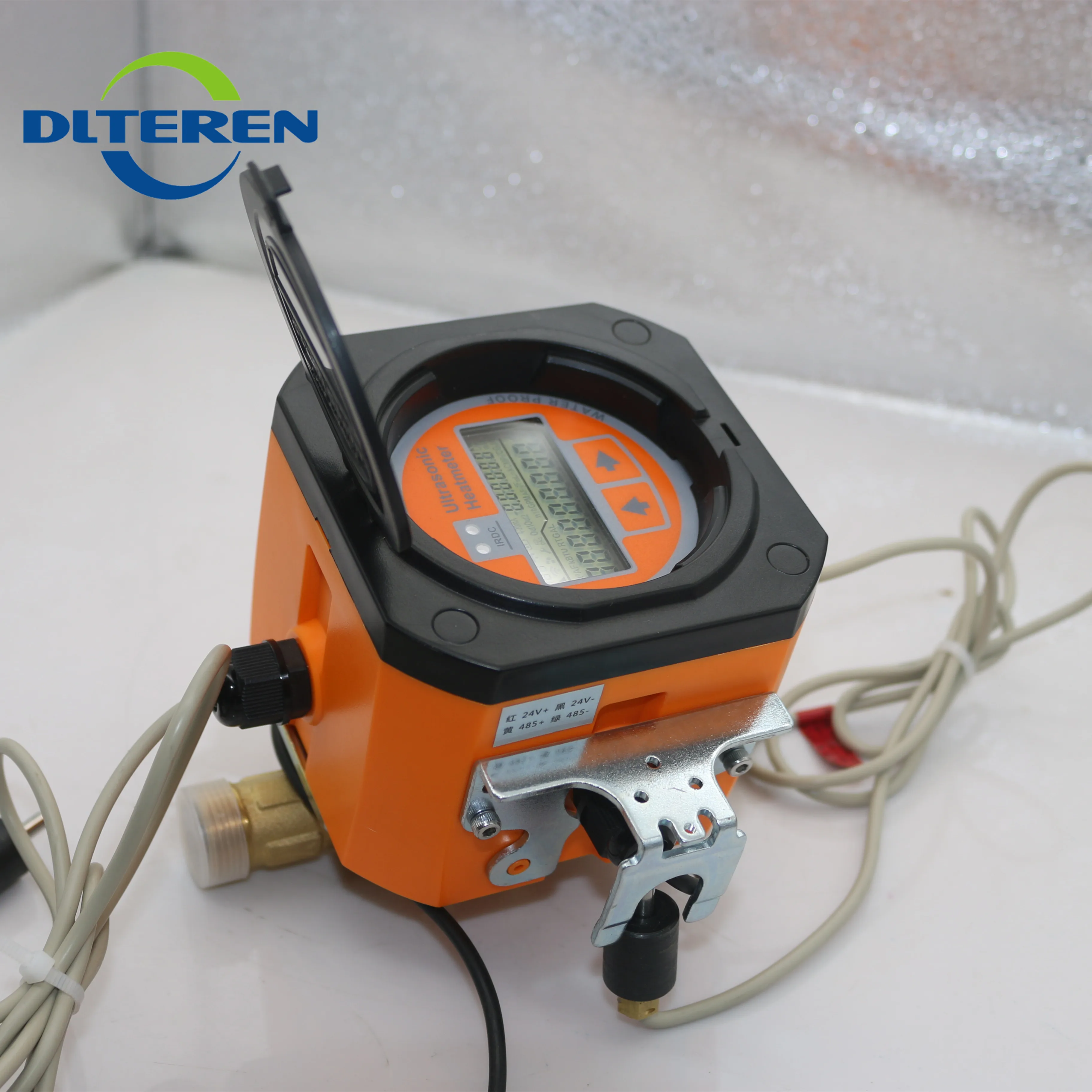 Intelligent Ultrasonic Water Heat Meter Digital Water Flow Meter with Battery Supply Flange Connection IP68
