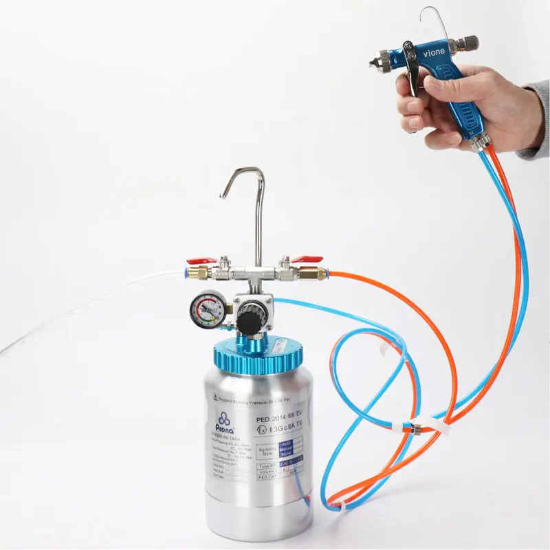 Vione Sprayer Equipment Mould Release Spray Gun System Sprayer With 2 Liter Tank Pneumatic Tool Hand Manual Airbrush With Hose