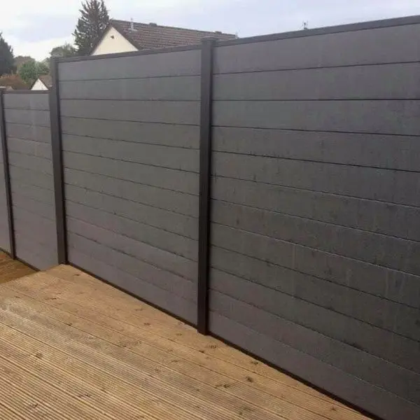 Unifloor Factory Price Beautiful Garten Fences For Garden Wpc Fence Wood Plastic Composite Environmental Material 160*20Mm