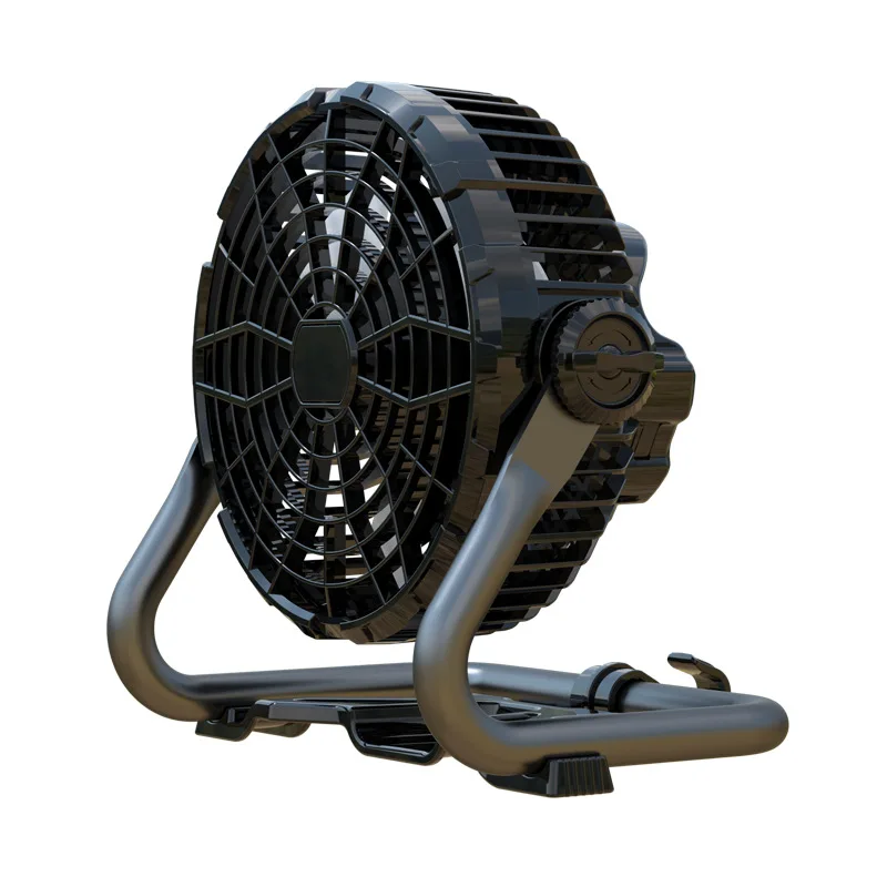 New Outdoor Portable Fan Lamp Charging Hanging Wireless Ceiling Fan High Endurance Camping Lying Floor Fan