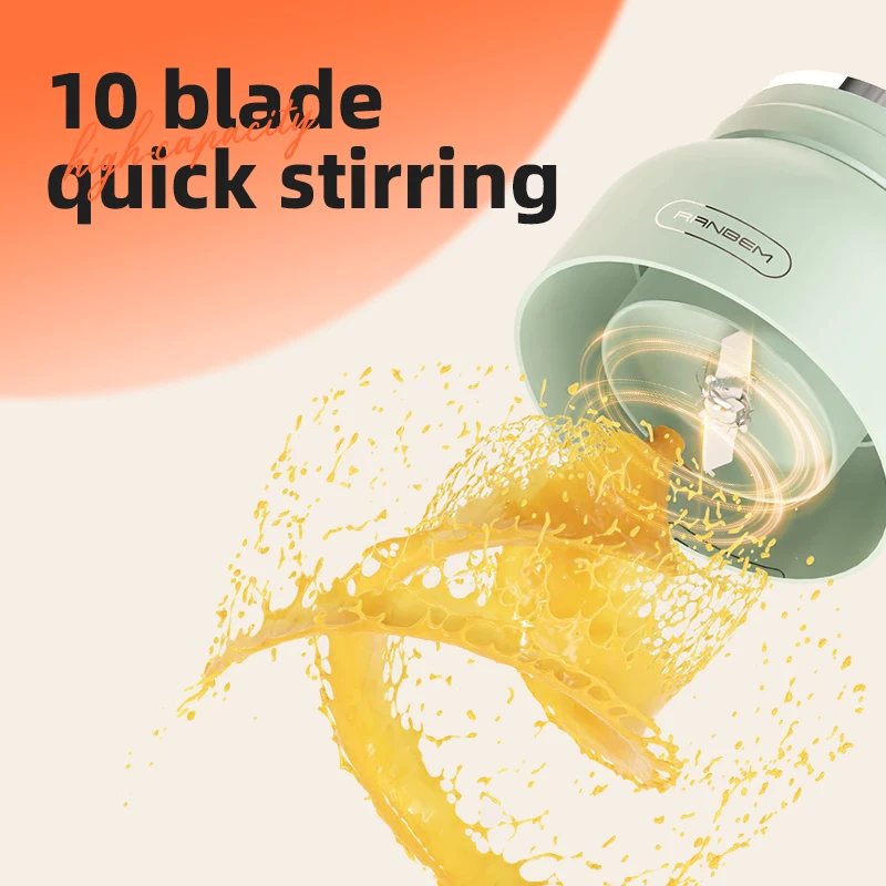 rechargeable spare parts 6 blade mixer  mini electric juicer usb  german cooking food processor portable wireless blender