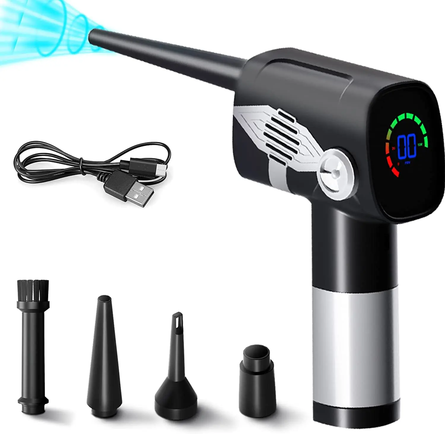 Customizable  Air Duster Keyboard Cleaning Kit Cordless Duster Pet Blower Electric Cordless