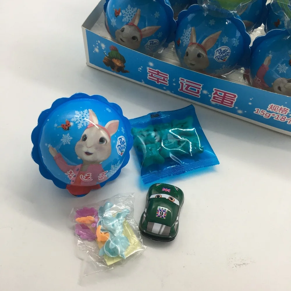 Carton new ball shape surprise kid candy toy egg