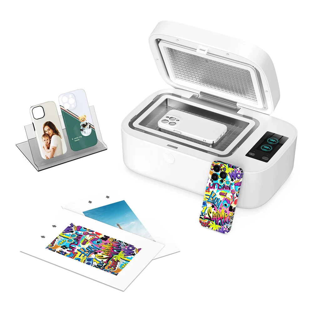 Rockspace New Arrival Automatic Phone Case DIY Machine Inkjet Printing Plastic Phone Case Printer With Sublimation Technology