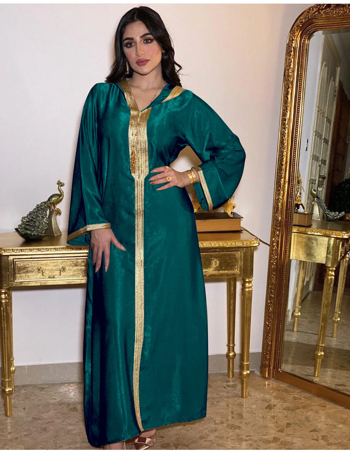 Muslim dress traditional muslim clothing women fashion abaya long dress hot diamond dress robe