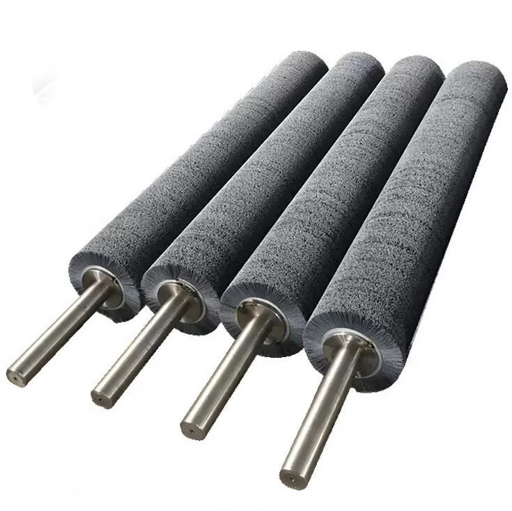 Custom Cleaning Degreasing And Dust Prevention Spiral Stainless Steel Brush Roller
