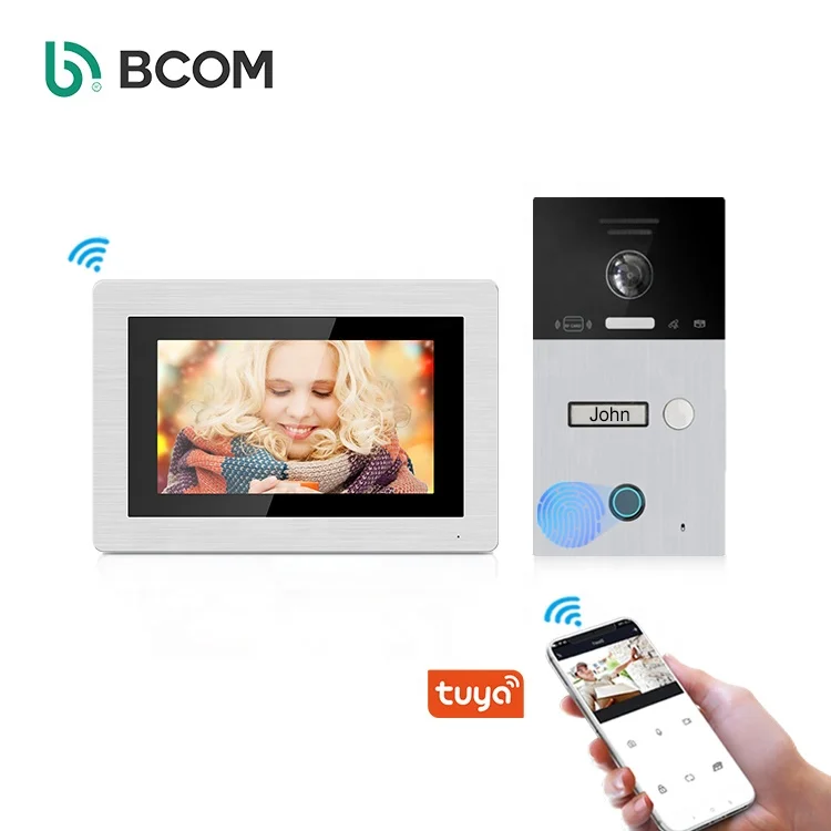 Умный проводной антивандальный видеодомофон Bcom с датчиком движения дверной звонок дверная камера монитором