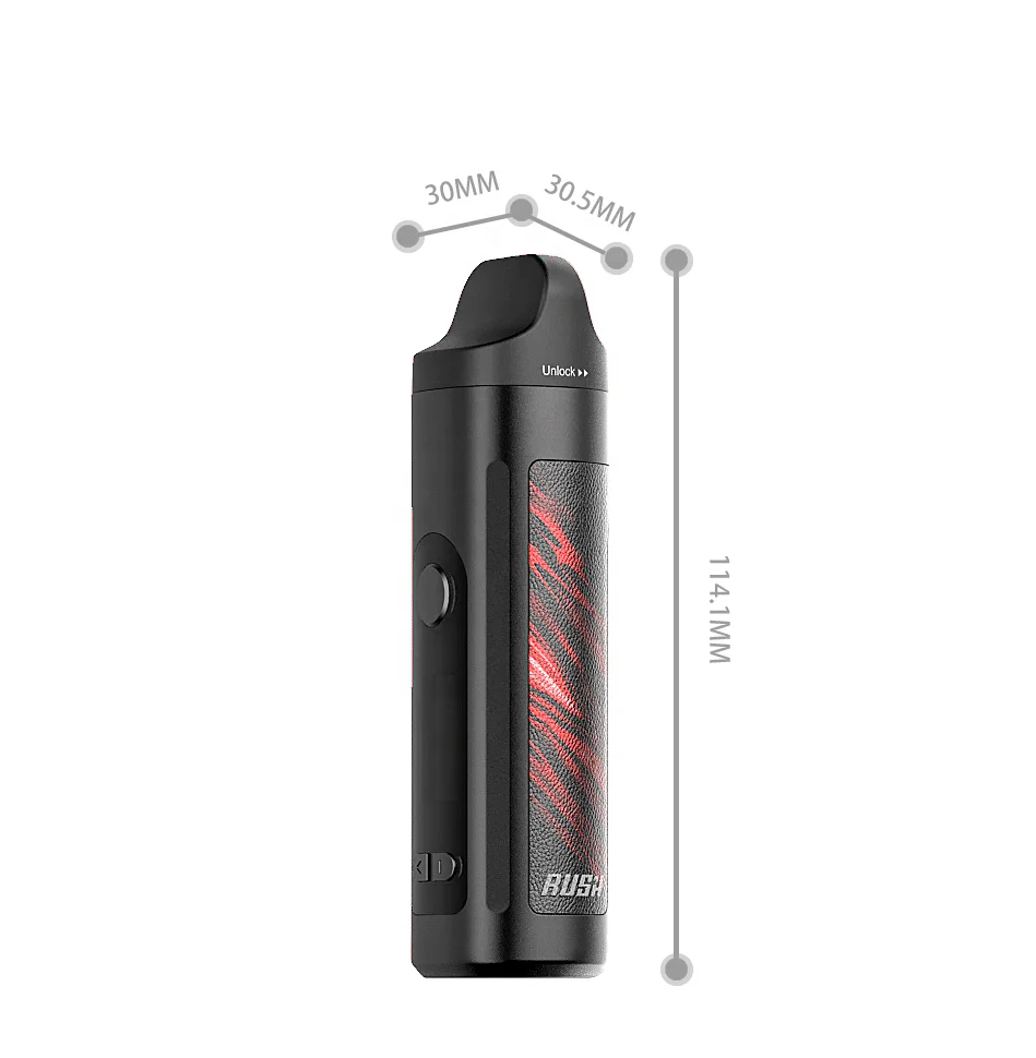 
Rush Electronic portable vaporizers accept wax vape pen capusle and hash bubbler with water filtration 