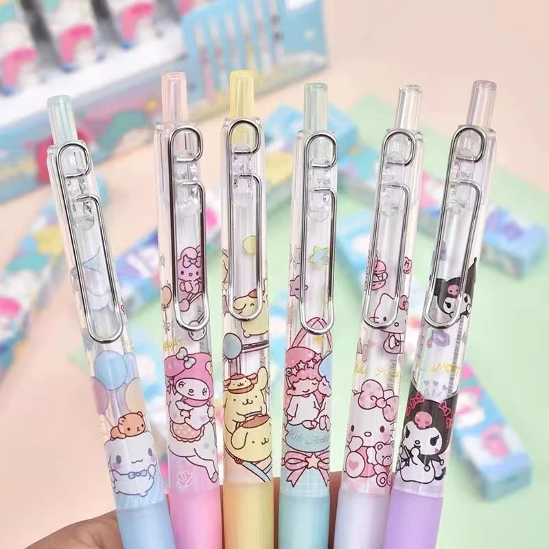 6032 Sanrio Милая мультяшная анимация прижмите слепой ящик нейтральная ручка для учеников начальной и средней школы Подпись