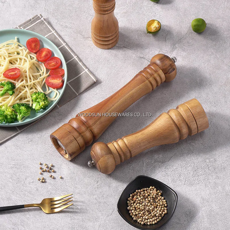 Woodsun Pabrik Merica Molinillo De Sal Y Pimienta Pepper Mill Salt Mill