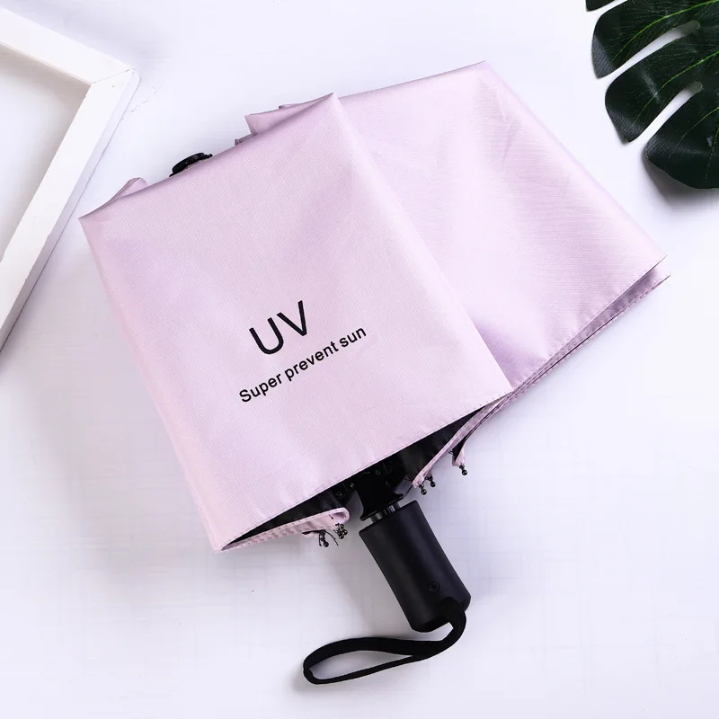 black uv three folding travel umbrellas for girls sun patio umbrella