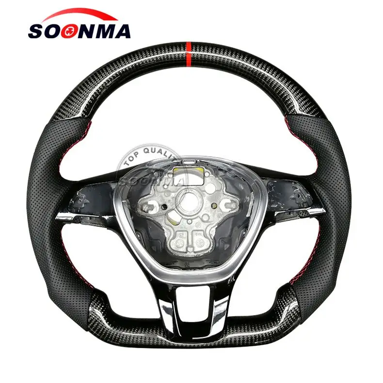 Custom Alcanta Ra compatible with VW Carbon Fiber Steering Wheel For Volkswagen Beetle Racing Wheel Convertible