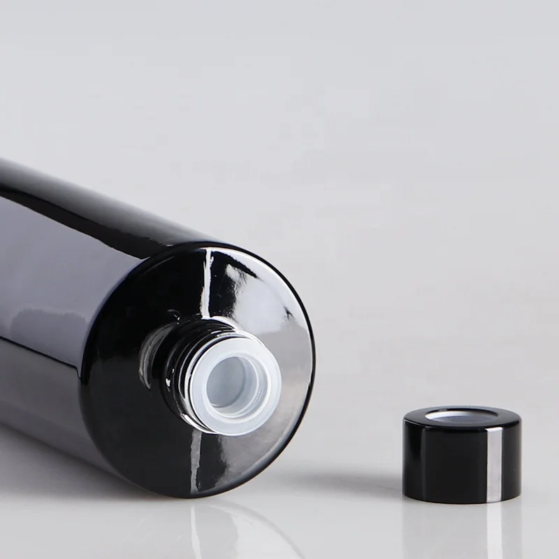 450ml tall room reed glass aroma diffuser tinted glossy black bottle with screw top