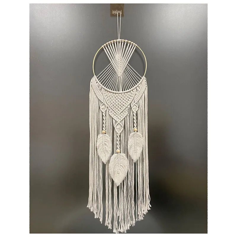 Low Price Sale Promotion Stock Handmade Macrame Shelf Boho Plant Hanger Macrame Wall Hanging Tapestry for Home Wall Decor