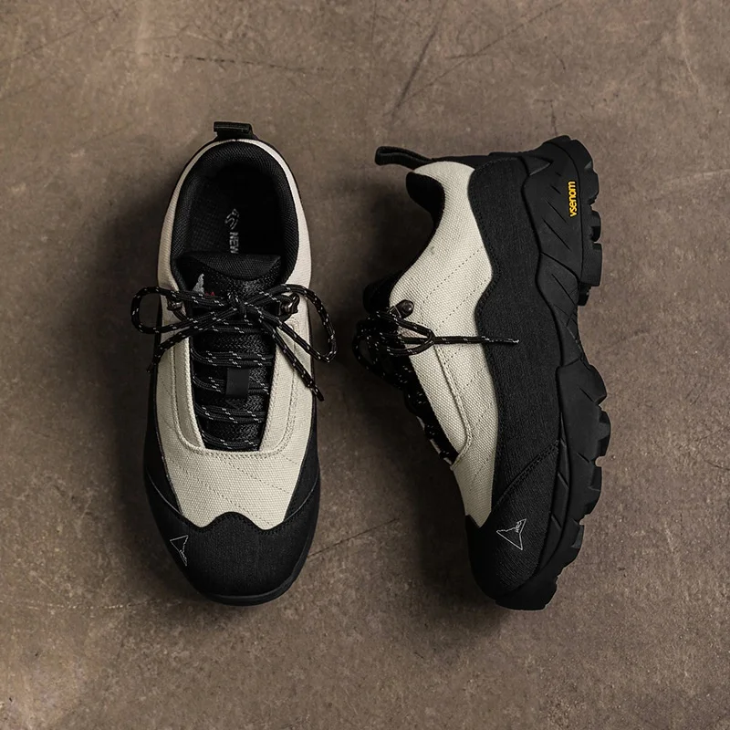 Dropshipping Custom Logo Leisure Men Casual Shoes Waterproof Rubber Sole Climbing Hiking Sneakers for Men