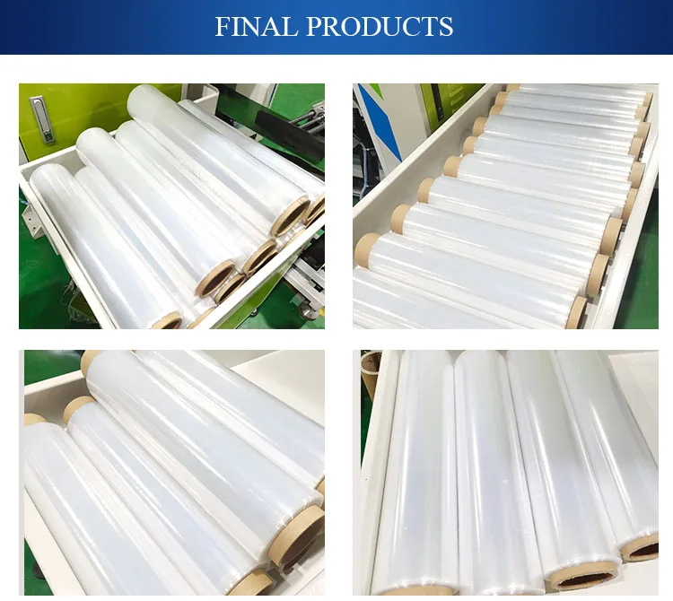 JX-500 Four shaft Automatic High Speed stretch Film Rewinding Machine lldpe pof pvc wire pvdc pva cling film rewinder machine