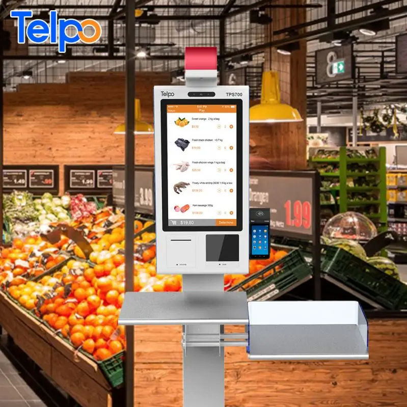 restaurant ordering system self service kiosk internet fast food order machine with facial recognition