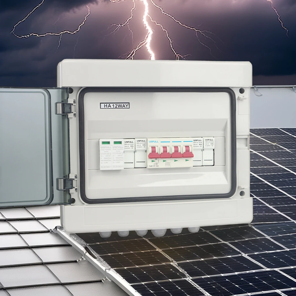 USFULL, 2 струны, 4 струны, 1000 В, IP65, корпус с защитой от вспышки, панель, мощный пластиковый ящик, сочетающая коробка для солнечных батарей