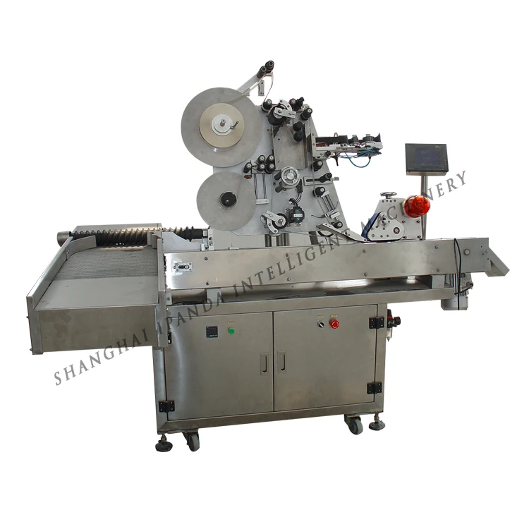 Best Price Automatic Horizontal Sticker Label Applicator Machine for Lip Balm, glue tube, pens, round bottle vials labeller