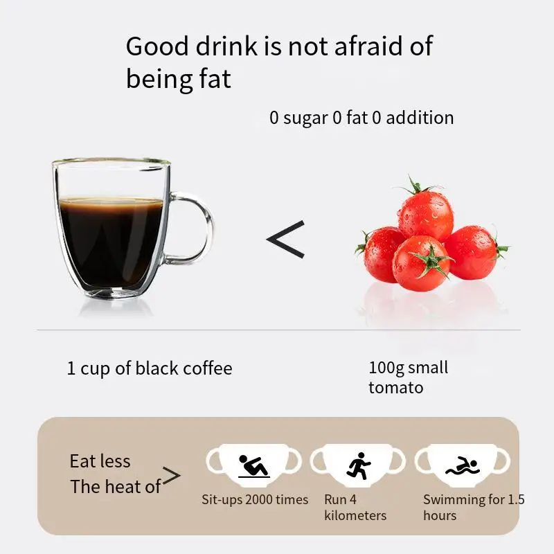 Wholesale black coffee American-style extract sugar-free 0-fat instant coffee 20g