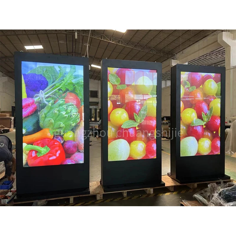 Outdoor Waterproof Oem 65 75 86 98 Inch Touch Screen Lcd Advertising Player Custom Kisosk Display Ip55 Totem Digital Signage