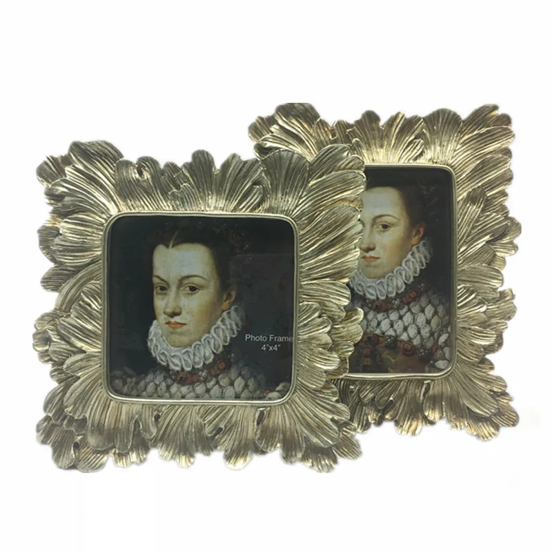 Luxury Leaf Gold Picture Photo Frame Home Decorative Photo Frame