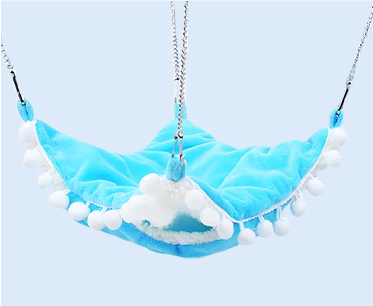 
New Double-layer Plush Soft Warm Winter Hanging Nest Sleeping Bed Small Pets Hamster Squirrel Chinchilla House 