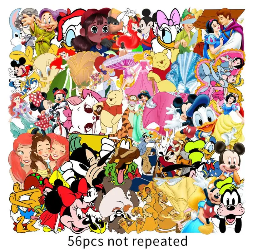 ZY0351C Popular Hot Sale Not Repeated CARTOON Stickers Mobile Phone Guitar Helmet Suitcase Waterproof Vinyl