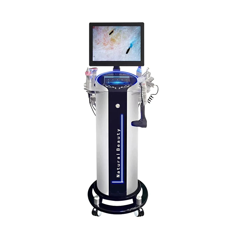 11 in one anti-wrinkle moisturizing exfoliating multi-functional RF beauty salon special beauty instrument with skin analysis