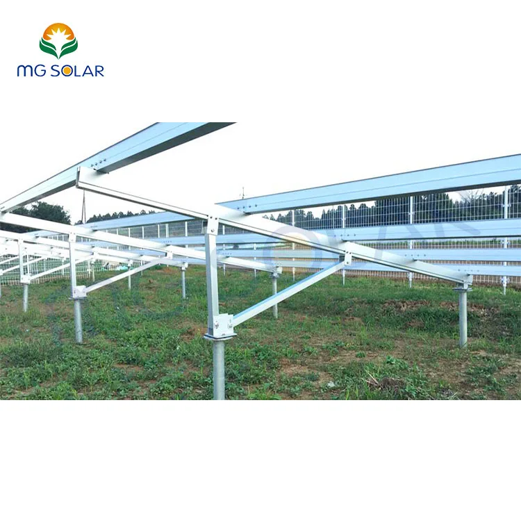 Large Scale Commercial Solar Panel Power Plant Ground Mounting Bracket Racking Structure Aluminum Ground Mounting System