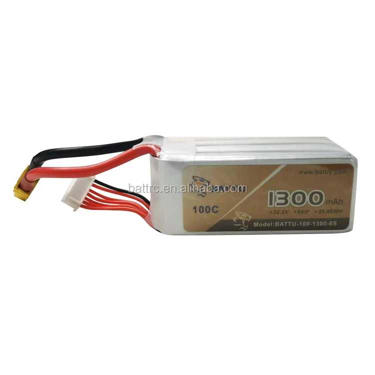 22 2 V 6S 1300mah 100C литий-полимерный аккумулятор с разъемом XT60 для радиоуправляемых дронов