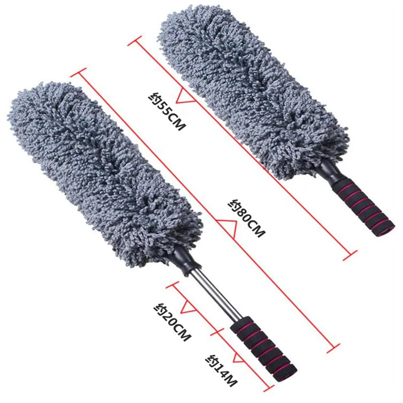 Car Wash Brush Washing Duster Microfiber Scratch Free Cleaning Dirt Duster Car Dust Brush With Extendable Handle