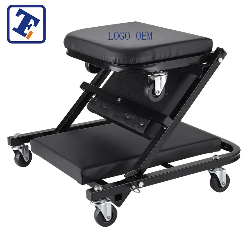 ET Factory 36 inch 2 in 1 Z Creeper 300LBS Mechanic Rolling Garage Shop Seat Low Profile Stool for Auto Repair