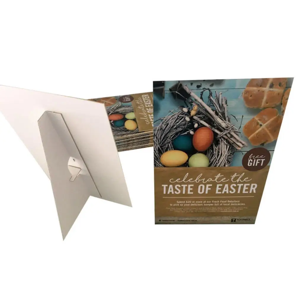 Custom Easel Back Sign Pvc Foam Board Versatile A4 Poster Display Stand for Store