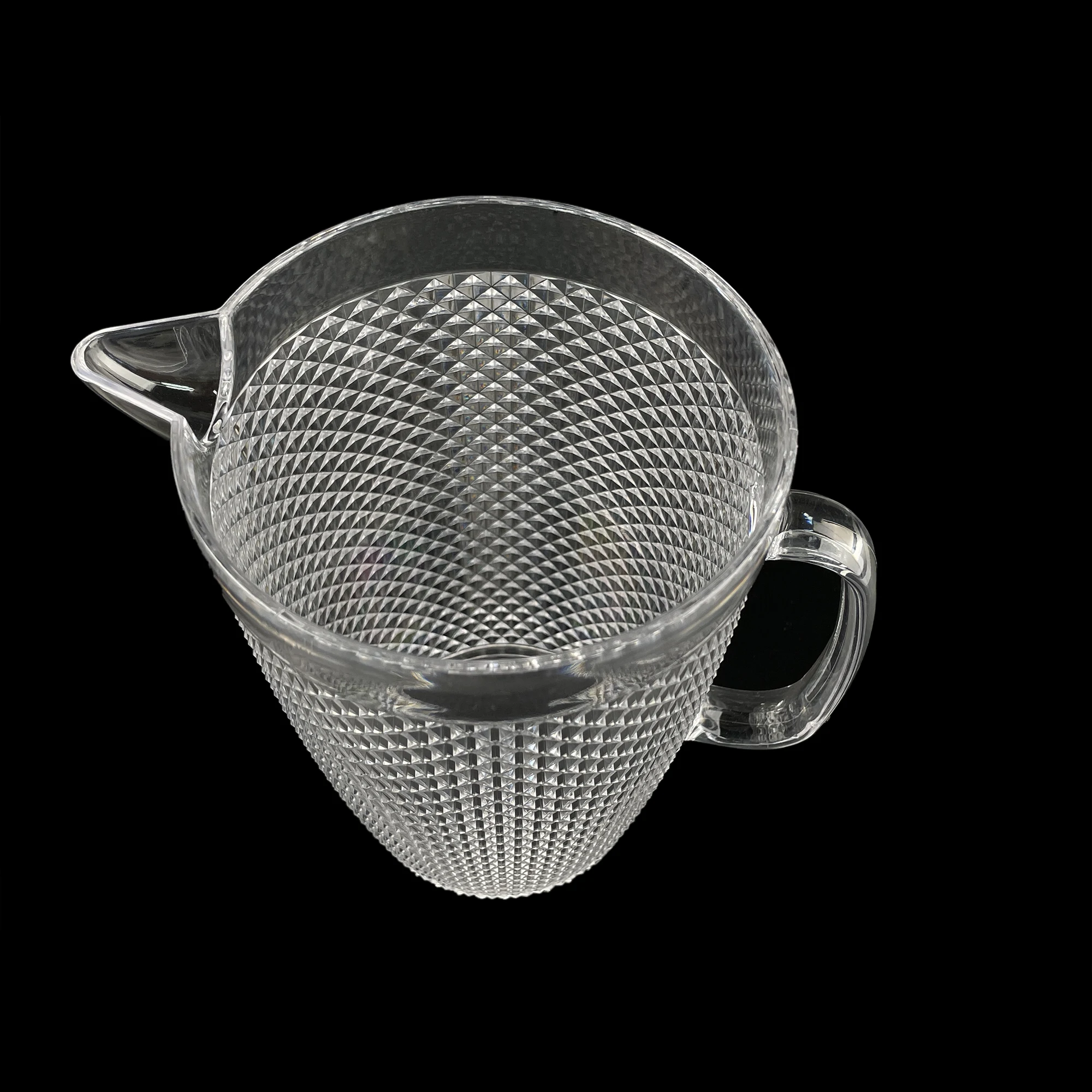 High Quality PS Material Acrylic Plastic Ice Holder Cold Juice Water Jug Drinking Set Pitcher