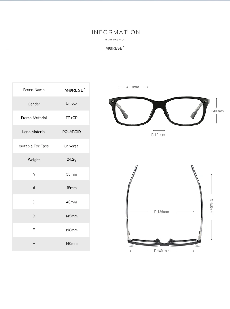 Fashion for Men Women Unisex OEM Blue Light Blocking Glasses Black Eyeglasses Frames Custom Logo