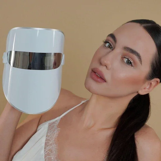 Skin Rejuvenation PDT Wrinkle Remover Neck Red Light Therapy Beauty 7 Color Blue Red Led Light Therapy Facial Face Mask