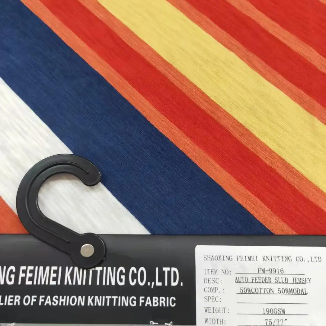 Shaoxing Custom 50% хлопок модал текстиль трикотажная ткань джерси 190-200Gsm