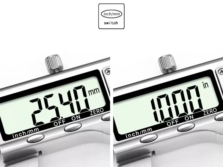 Stainless steel vernier caliper Thickness Gauge  Measuring Tool 150mm 200mm Micrometers Stainless-Steel Digital Vernier Calipers