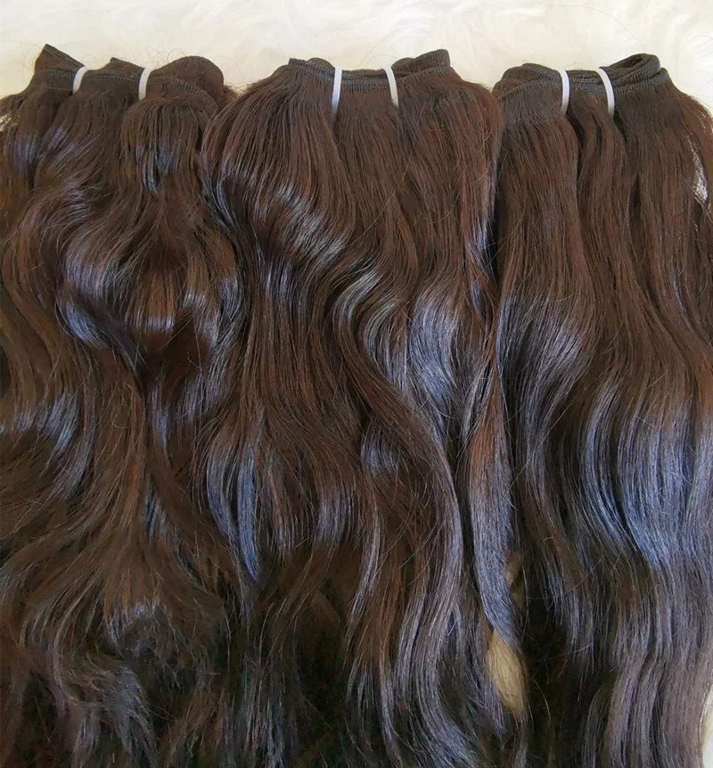 
 Долговечные более 5 лет необработанные натуральные волосы, натуральные свободные волнистые коричневые необработанные пряди волос с выровненной кутикулой  