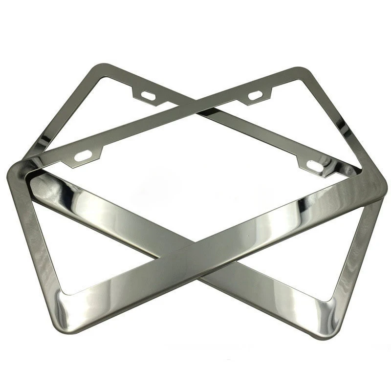 Manufacturer Wholesale license Plates for American Cars Neo Chrome Stainless Steel US Size Custom