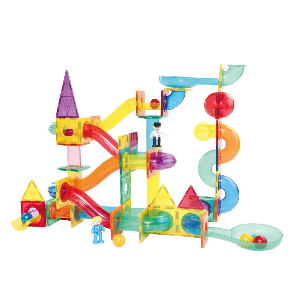 Magnetic Marble Run toys Magnetic Construction Building Blocks STEM Educational Toys Set kids craft kit