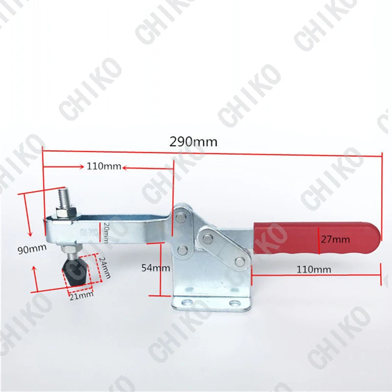 GH-200WL Quick Release Horizontal Handle Toggle Clamp CH HS 200WL 400KG Hold Capacity JA-200-WL Toogle Clamp Hand Tool