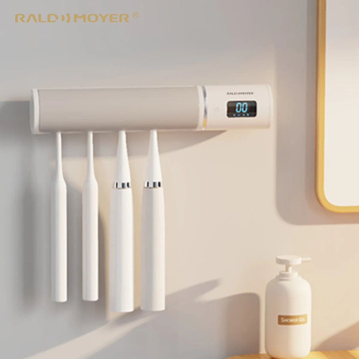 High Quality Rechargeable UV toothbrush Disinfectant Holder wall-mounted Drying toothbrush Sterilizer