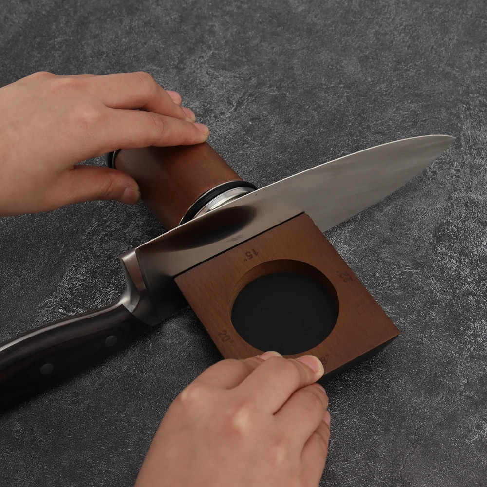 KITCHENCARE professional manual stainless steel kitchen knife sharpener magnetic diamond rolling sharpening stone