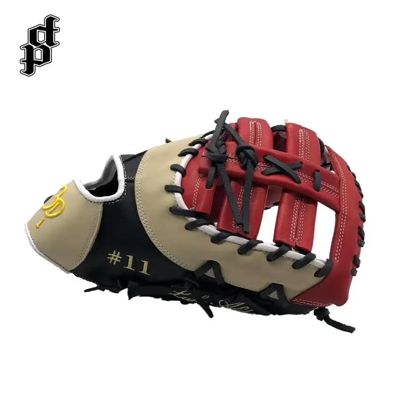 custom professional pitcher softball glove genuine kip leather baseball gloves