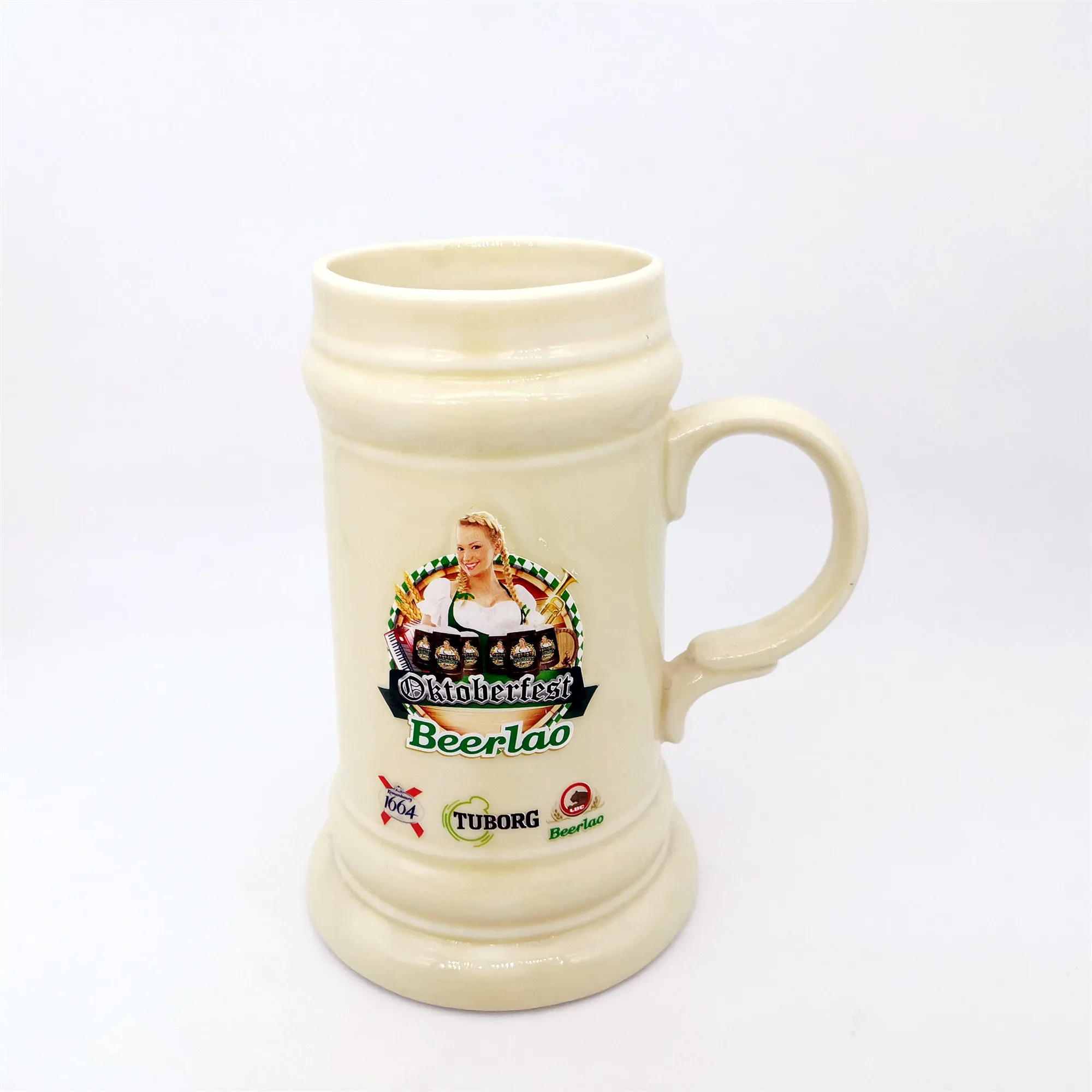 
Wholesale custom size ceramic tumbler beer mug 