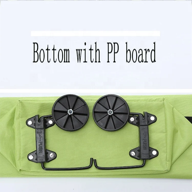 Lightweight Carts Reusable Grocery Foldable Collapsible Shopping Trolley  Supermarket Cart Bags Folding Shopping Bag with Wheels