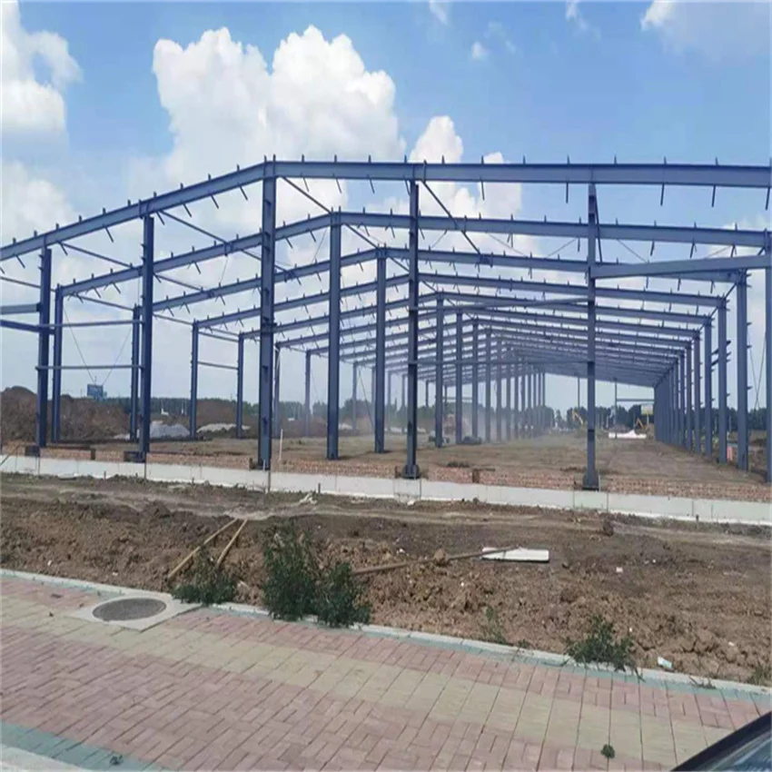 Steel Frame Industrial Building Design Heavy Duty Structure Fabrication Construction Kits Steel Warehouse